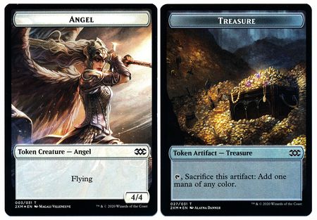Angel Token 003 Treasure 027 2XM Double Masters Foil Singles Angel Token 003 Treasure 027 2XM Double Masters Foil Singles