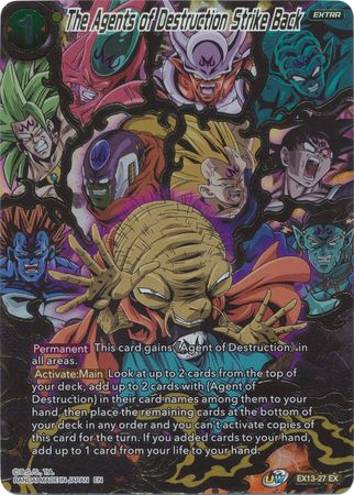 The Agents of Destruction Strike Back EX13 27 Expansion Rare Foil The Agents of Destruction Strike Back EX13 27 Expansion Rare Foil