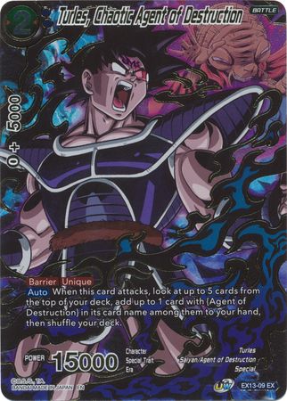Turles Chaotic Agent of Destruction EX13 09 Expansion Rare Foil Dragon Ball Super Special Anniversary Box 2020 Foil Singles Turles Chaotic Agent of Destruction EX13 09 Expansion Rare Foil Dragon Ball Super Special Anniversary Box 2020 Foil Singles