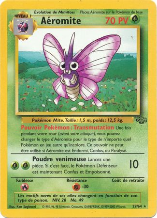 Aeromite Venomoth 29 64 Rare Unlimited Jungle French Other Non English Pokemon Singles Aeromite Venomoth 29 64 Rare Unlimited Jungle French Other Non English Pokemon Singles