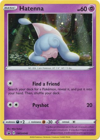 Hatenna SWSH040 Holo Promo Pokemon Sword Shield Promos Hatenna SWSH040 Holo Promo Pokemon Sword Shield Promos
