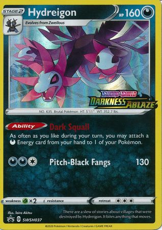 Hydreigon SWSH037 Prerelease Promo Pokemon Sword Shield Promos Hydreigon SWSH037 Prerelease Promo Pokemon Sword Shield Promos