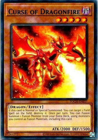 Curse of Dragonfire TOCH EN037 Rare Unlimited Curse of Dragonfire TOCH EN037 Rare Unlimited