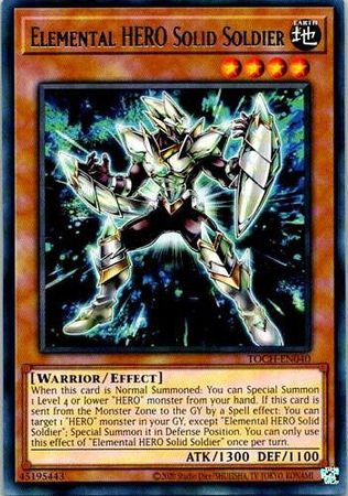 Elemental HERO Solid Soldier TOCH EN040 Rare Unlimited Toon Chaos Unlimited Singles Elemental HERO Solid Soldier TOCH EN040 Rare Unlimited Toon Chaos Unlimited Singles