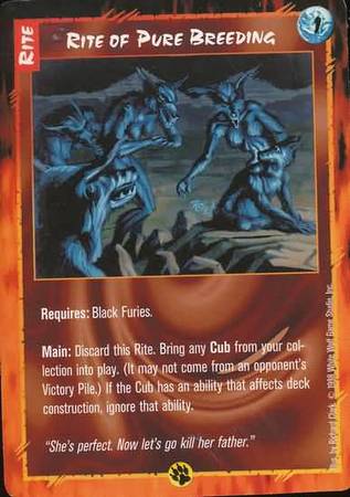 Rite of Pure Breeding Rite of Pure Breeding