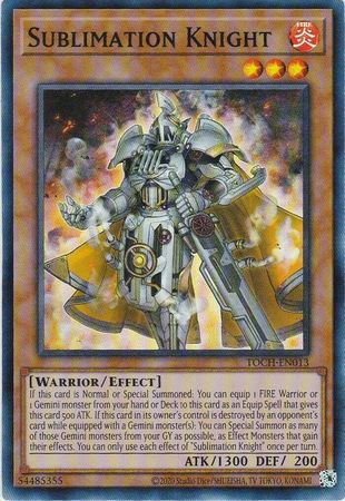 Sublimation Knight TOCH EN013 Super Rare Unlimited Sublimation Knight TOCH EN013 Super Rare Unlimited