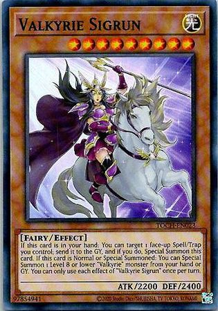 Details about  / TOCH-EN023 Valkyrie SigrunUnlimited Super Rare YuGiOh Trading Card Toon Chaos