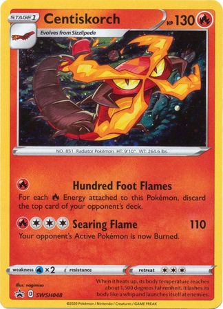 Centiskorch SWSH048 Holo Promo Pokemon Sword Shield Promos Centiskorch SWSH048 Holo Promo Pokemon Sword Shield Promos
