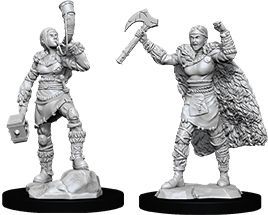 D D Nolzur s Marvelous Unpainted Miniatures Female Human Barbarian WZK90056 D D Nolzur s Marvelous Unpainted Miniatures Female Human Barbarian WZK90056