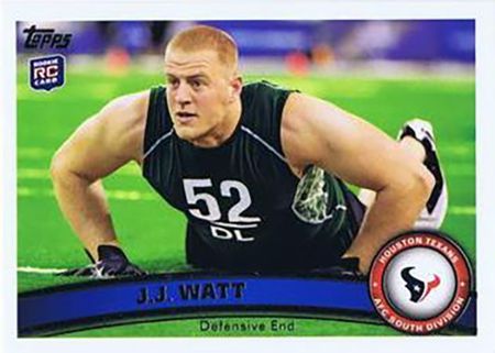 J J Watt 2011 Topps 331 Rookie 2011 Topps J J Watt 2011 Topps 331 Rookie 2011 Topps