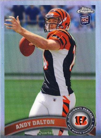 Andy Dalton 2011 Topps Chrome 51 Refractor Rookie 2011 Topps Chrome Andy Dalton 2011 Topps Chrome 51 Refractor Rookie 2011 Topps Chrome