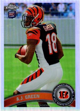 A J Green 2011 Topps Chrome 150 Refractor Rookie 2011 Topps Chrome A J Green 2011 Topps Chrome 150 Refractor Rookie 2011 Topps Chrome
