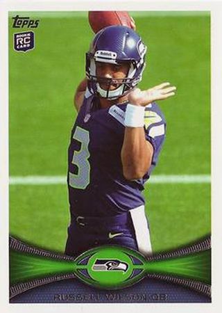 Russell Wilson 2012 Topps 165 Rookie Variation SP 2012 Topps Russell Wilson 2012 Topps 165 Rookie Variation SP 2012 Topps