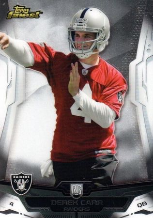 Derek Carr 2014 Finest 122 Rookie Topps 2014 Topps Finest Derek Carr 2014 Finest 122 Rookie Topps 2014 Topps Finest