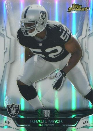 Khalil Mack 2014 Finest 119 Rookie Refractor Topps 2014 Topps Finest Khalil Mack 2014 Finest 119 Rookie Refractor Topps 2014 Topps Finest