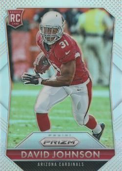 David Johnson 2015 Prizm 224 Rookie Silver Refractor Panini 2015 Panini Prizim David Johnson 2015 Prizm 224 Rookie Silver Refractor Panini 2015 Panini Prizim