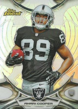Amari Cooper 2015 Finest 45 Rookie Refractor Topps 2015 Topps Finest Amari Cooper 2015 Finest 45 Rookie Refractor Topps 2015 Topps Finest