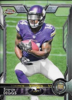 Stefon Diggs 2015 Topps Chrome 148 Rookie 2015 Topps Chrome Stefon Diggs 2015 Topps Chrome 148 Rookie 2015 Topps Chrome