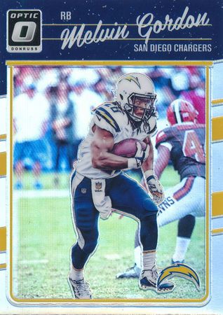 Melvin Gordon 2016 Donruss Optic 84 Holo Prizm Refractor Panini 2016 Donruss Optic Melvin Gordon 2016 Donruss Optic 84 Holo Prizm Refractor Panini 2016 Donruss Optic