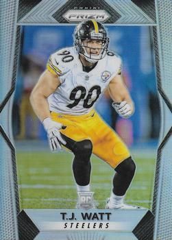 T J Watt 2017 Prizm 216 Rookie Silver Refractor Panini 2017 Panini Prizm T J Watt 2017 Prizm 216 Rookie Silver Refractor Panini 2017 Panini Prizm