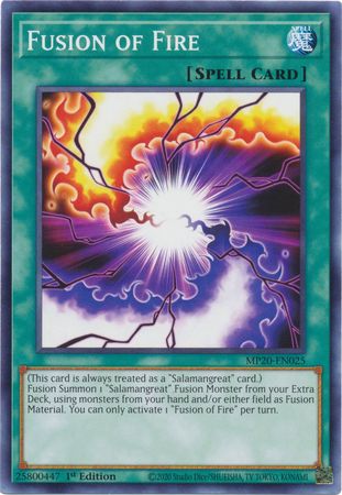 Fusion of Fire MP20 EN025 Common 1st Edition 2020 Mega Tin Lost Memories 1st Edition Singles Fusion of Fire MP20 EN025 Common 1st Edition 2020 Mega Tin Lost Memories 1st Edition Singles