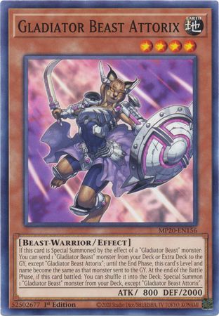 Gladiator Beast Attorix MP20 EN156 Common 1st Edition 2020 Mega Tin Lost Memories 1st Edition Singles Gladiator Beast Attorix MP20 EN156 Common 1st Edition 2020 Mega Tin Lost Memories 1st Edition Singles