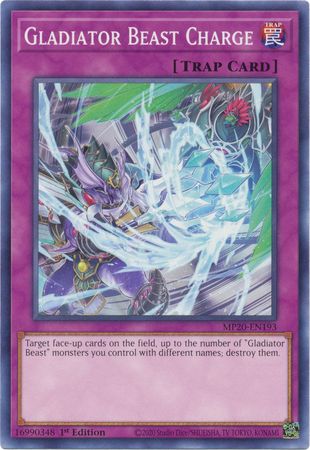Gladiator Beast Charge MP20 EN193 Common 1st Edition 2020 Mega Tin Lost Memories 1st Edition Singles Gladiator Beast Charge MP20 EN193 Common 1st Edition 2020 Mega Tin Lost Memories 1st Edition Singles