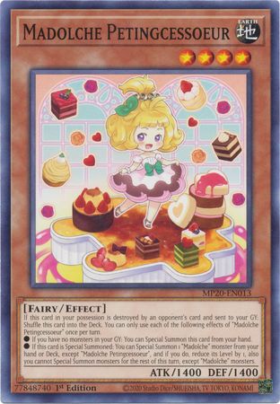 Madolche Petingcessoeur MP20 EN013 Common 1st Edition 2020 Mega Tin Lost Memories 1st Edition Singles Madolche Petingcessoeur MP20 EN013 Common 1st Edition 2020 Mega Tin Lost Memories 1st Edition Singles
