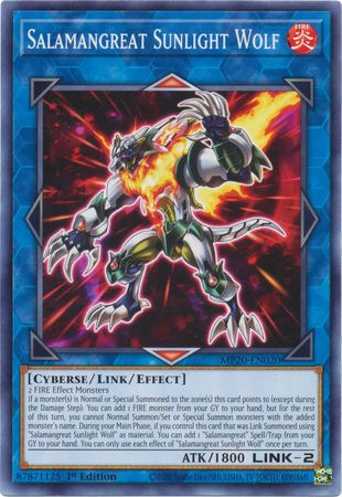 Salamangreat Sunlight Wolf MP20 EN020 Common 1st Edition Salamangreat Sunlight Wolf MP20 EN020 Common 1st Edition