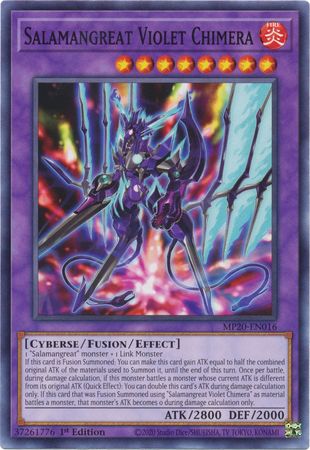 Salamangreat Violet Chimera MP20 EN016 Common 1st Edition 2020 Mega Tin Lost Memories 1st Edition Singles Salamangreat Violet Chimera MP20 EN016 Common 1st Edition 2020 Mega Tin Lost Memories 1st Edition Singles