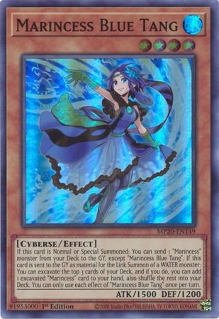Marincess Blue Tang MP20 EN149 Super Rare 1st Edition Marincess Blue Tang MP20 EN149 Super Rare 1st Edition