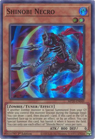 Shinobi Necro MP20 EN049 Super Rare 1st Edition Shinobi Necro MP20 EN049 Super Rare 1st Edition