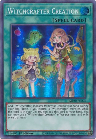 Witchcrafter Creation MP20 EN225 Super Rare 1st Edition 2020 Mega Tin Lost Memories 1st Edition Singles Witchcrafter Creation MP20 EN225 Super Rare 1st Edition 2020 Mega Tin Lost Memories 1st Edition Singles