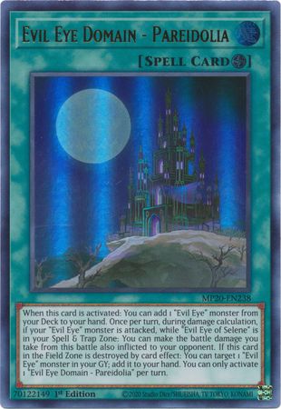 Evil Eye Domain Pareidolia MP20 EN238 Ultra Rare 1st Edition 2020 Mega Tin Lost Memories 1st Edition Singles Evil Eye Domain Pareidolia MP20 EN238 Ultra Rare 1st Edition 2020 Mega Tin Lost Memories 1st Edition Singles