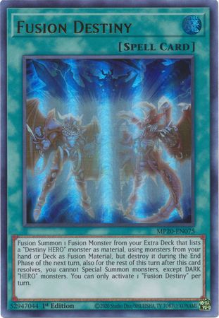 Fusion Destiny - MP20-EN075 - Ultra Rare 1st Edition