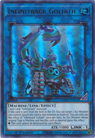 Infinitrack Goliath MP20 EN215 Ultra Rare 1st Edition 2020 Mega Tin Lost Memories 1st Edition Singles Infinitrack Goliath MP20 EN215 Ultra Rare 1st Edition 2020 Mega Tin Lost Memories 1st Edition Singles