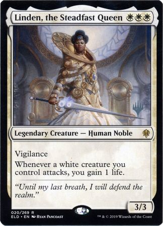 Linden Steadfast Queen 020 269 Silver Stamped Throne of Eldraine Silver Stamped Non Foil Singles Linden Steadfast Queen 020 269 Silver Stamped Throne of Eldraine Silver Stamped Non Foil Singles