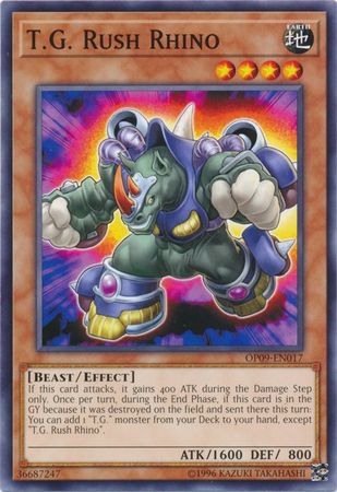 T G Rush Rhino OP09 EN017 Common OTS Tournament Pack 9 OP09 T G Rush Rhino OP09 EN017 Common OTS Tournament Pack 9 OP09