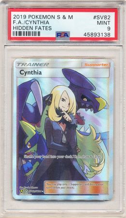 Cynthia SV82 SV94 PSA Mint 9 Full Art Ultra Rare S M Hidden Fates 3138 Sun Moon Hidden Fates Singles Cynthia SV82 SV94 PSA Mint 9 Full Art Ultra Rare S M Hidden Fates 3138 Sun Moon Hidden Fates Singles