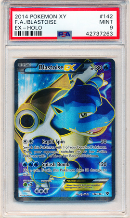 Blastoise EX 142 146 PSA Mint 9 Full Art Ultra Rare XY Base Set 7263 XY Base Set Singles Blastoise EX 142 146 PSA Mint 9 Full Art Ultra Rare XY Base Set 7263 XY Base Set Singles