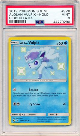 Alolan Vulpix SV8 SV94 PSA Ment 9 Shiny Rare S M Hidden Fates 9290 Sun Moon Hidden Fates Singles Alolan Vulpix SV8 SV94 PSA Ment 9 Shiny Rare S M Hidden Fates 9290 Sun Moon Hidden Fates Singles