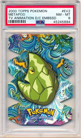 Metapod PSA NM MT 8 EV2 Die Cut Series 2 Topps Pokemon 5894 Metapod PSA NM MT 8 EV2 Die Cut Series 2 Topps Pokemon 5894