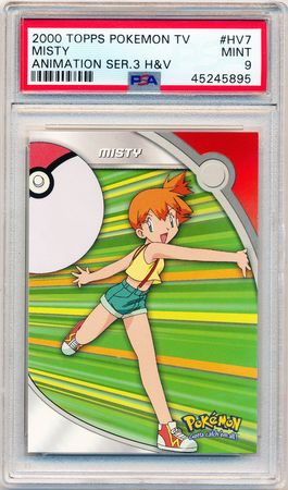 Misty HV7 PSA Mint 9 Animated Series 3 Topps Pokemon 5895 Pokemon Topps Misty HV7 PSA Mint 9 Animated Series 3 Topps Pokemon 5895 Pokemon Topps