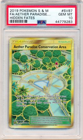 SR Aether Paradise Conservation Area SECRET RARE for Pokemon TCG Online 