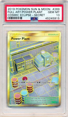 Power Plant 269 236 PSA Gem MT 10 Secret Rare S MCosmic Eclipse 5915 Sun Moon Cosmic Eclipse Singles Power Plant 269 236 PSA Gem MT 10 Secret Rare S MCosmic Eclipse 5915 Sun Moon Cosmic Eclipse Singles