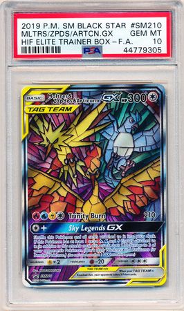Moltres Zapdos Articuno GX SM210 PSA GMT 10 Alt Art Promo S MPromo 9305 Pokemon Sun Moon Promos Moltres Zapdos Articuno GX SM210 PSA GMT 10 Alt Art Promo S MPromo 9305 Pokemon Sun Moon Promos