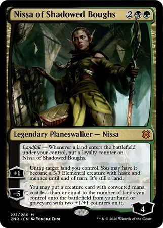 Nissa of Shadowed Boughs 231 280 Zendikar Rising Singles Nissa of Shadowed Boughs 231 280 Zendikar Rising Singles