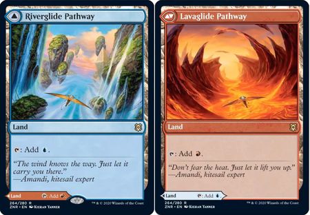 Riverglide Pathway Lavaglide Pathway 264 280 Zendikar Rising Singles Riverglide Pathway Lavaglide Pathway 264 280 Zendikar Rising Singles
