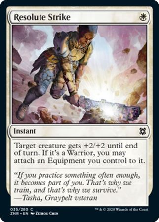 Resolute Strike 035 280 Zendikar Rising Singles