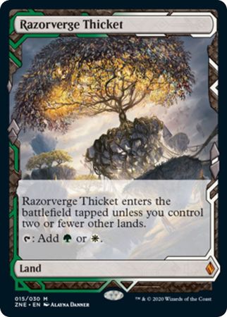 Razorverge Thicket 015 030 Zendikar Rising Expeditions Zendikar Rising Expedition Singles Razorverge Thicket 015 030 Zendikar Rising Expeditions Zendikar Rising Expedition Singles
